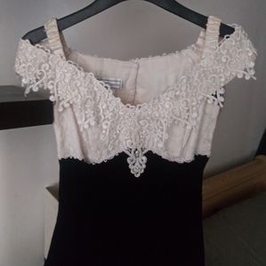 Scott McClintock velvet lace dress